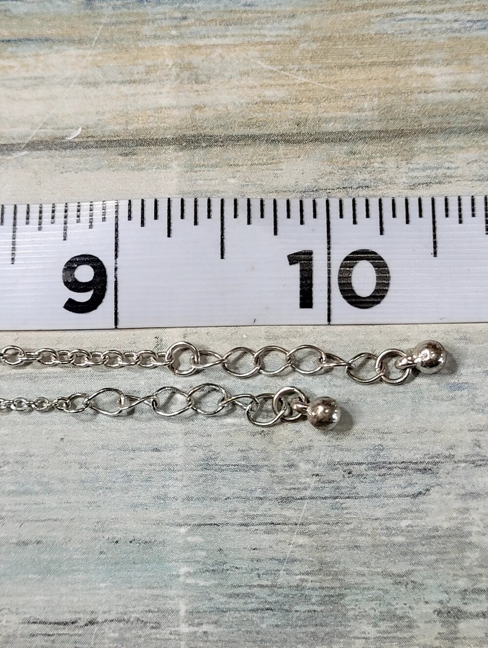 Silver Crystal Flower & Winged Heart ankle Set of 2- Silver - Picture 5 of 5